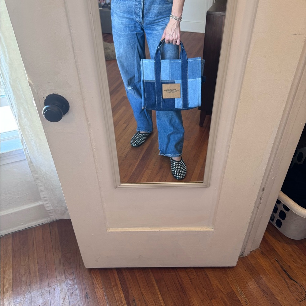Marc Jacobs Blue Denim Patchwork Tote Bag - Picture 7 of 9